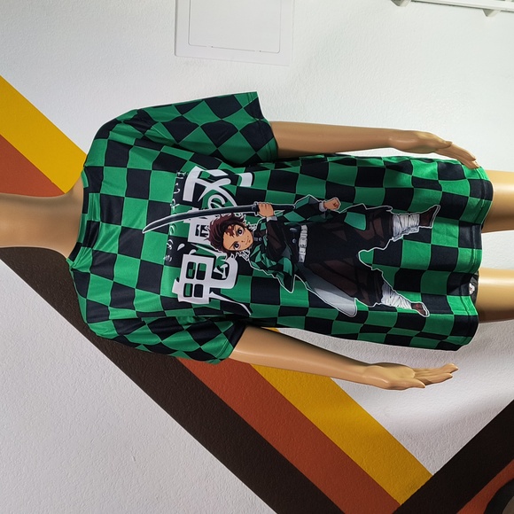 Unisex 3D Print Demon Slayer Tanjiro Kamado T-shirts Crew Neck. - Picture 3 of 10